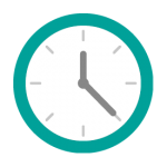 The clock icon for flexibility