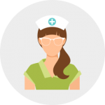 The icon of Medical nurse