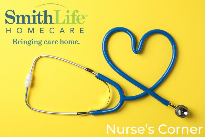 SmithLife Brand, S stethoscope with a heart and Nurse's Corner Title