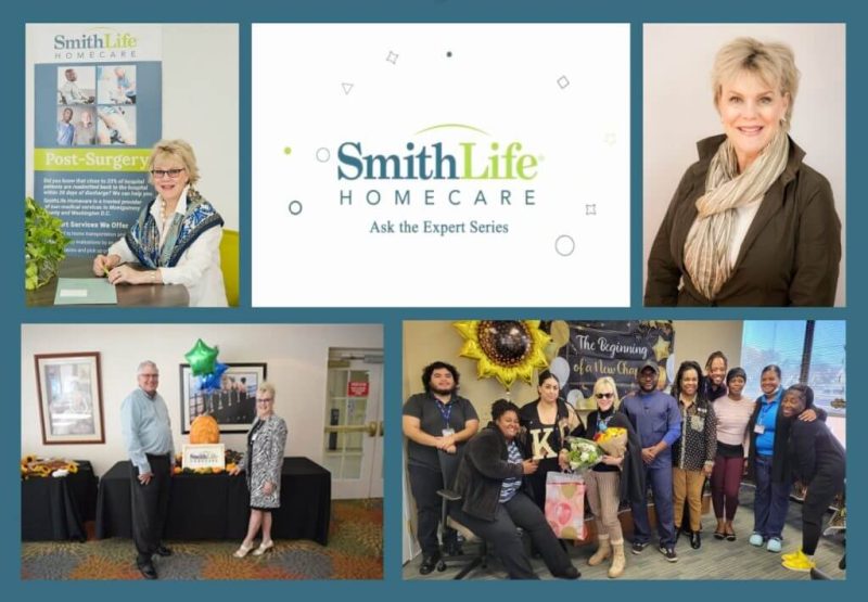 Collage of the former Director of Community Relations for SmithLife Homecare in Washington DC